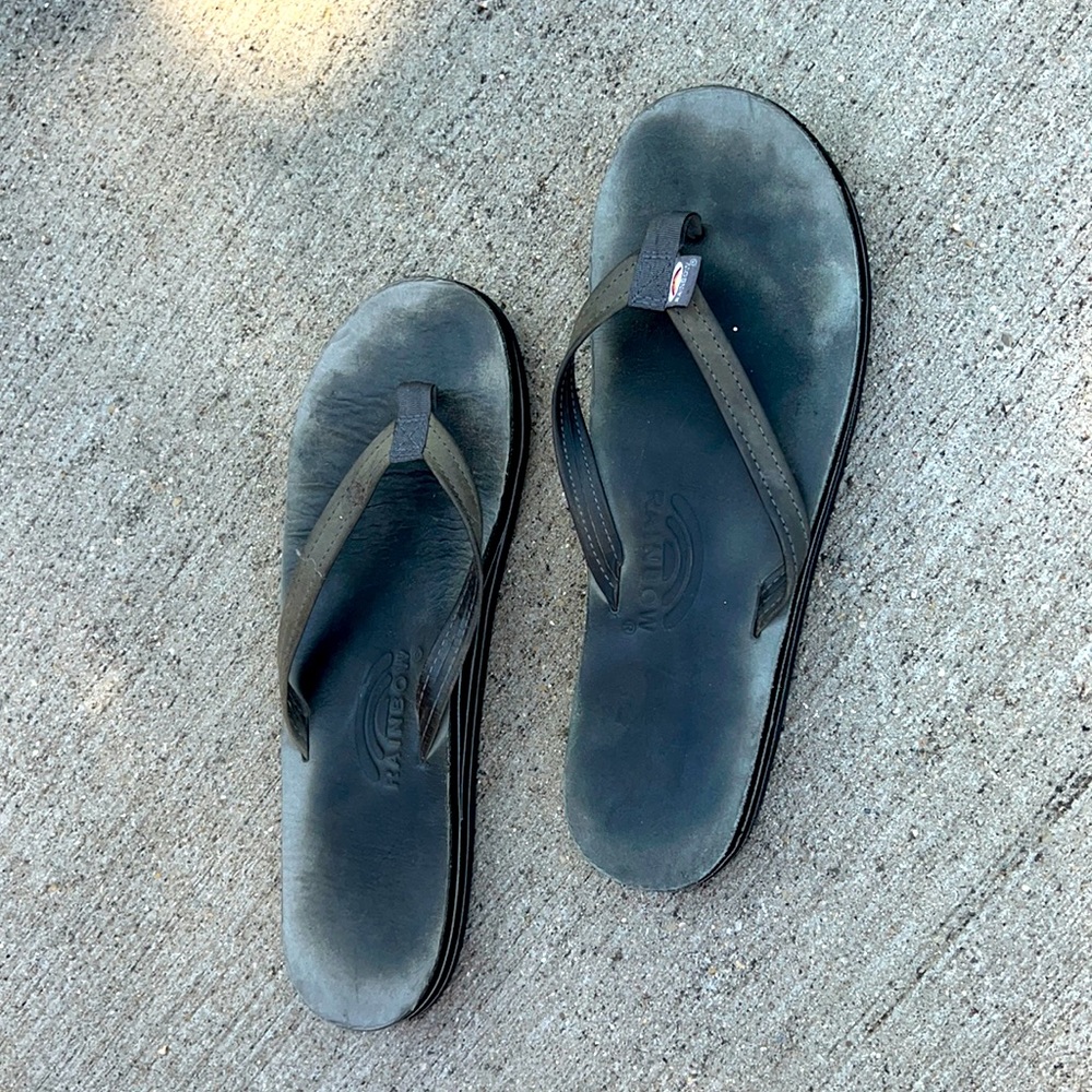 Gray Rainbow Sandals
